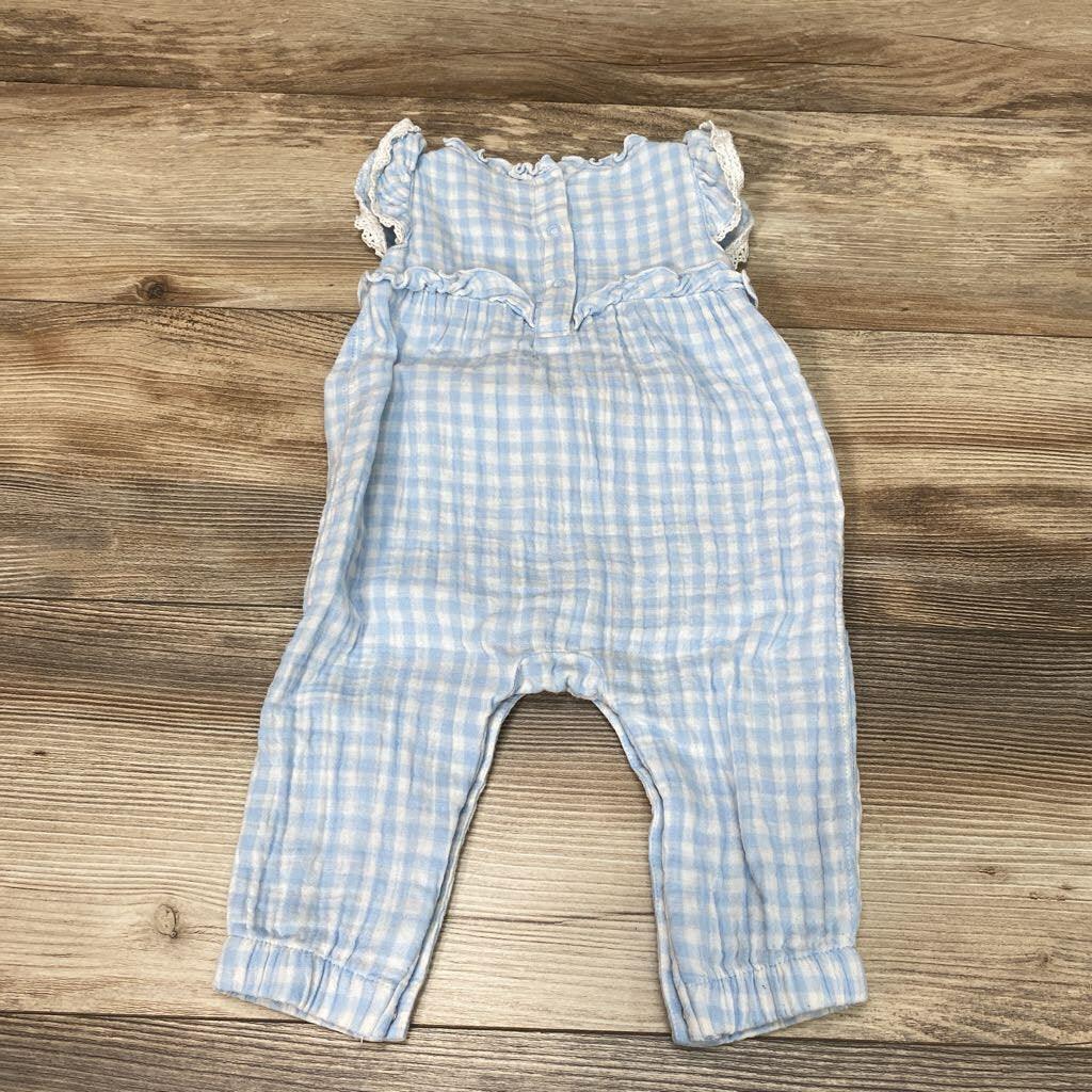 Cat & Jack Gingham Romper sz 3-6m - Me 'n Mommy To Be