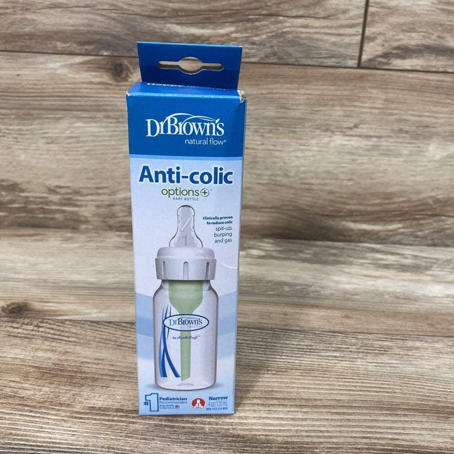 NEW Dr. Brown's Anti-Colic Options+ Baby Bottle Narrow 4oz - Me 'n Mommy To Be