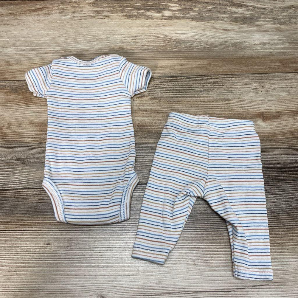 Just One You 2pc Striped Bodysuit & Pants sz PREEMIE - Me 'n Mommy To Be
