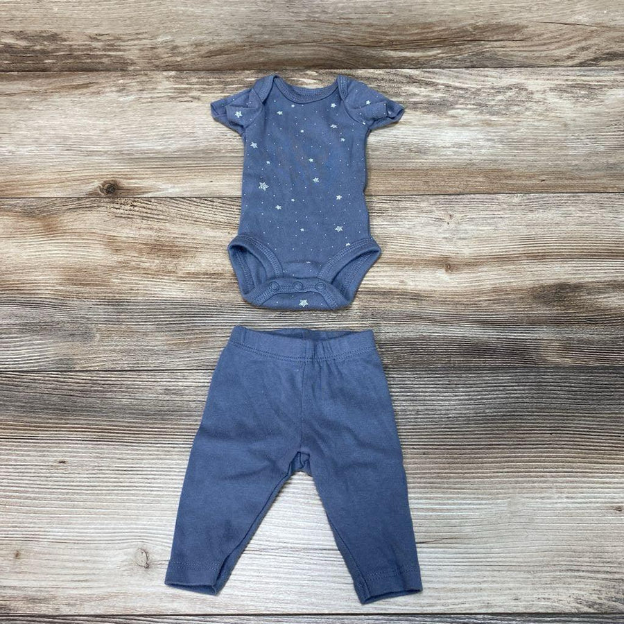 Just One You 2pc Star Print Bodysuit & Pants sz PREEMIE - Me 'n Mommy To Be