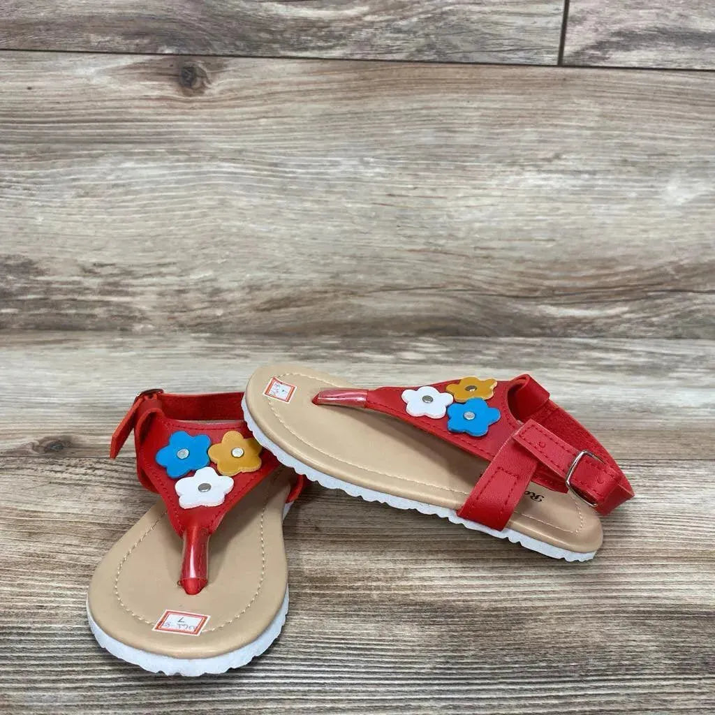 Flower Strap Sandal sz 7c - Me 'n Mommy To Be