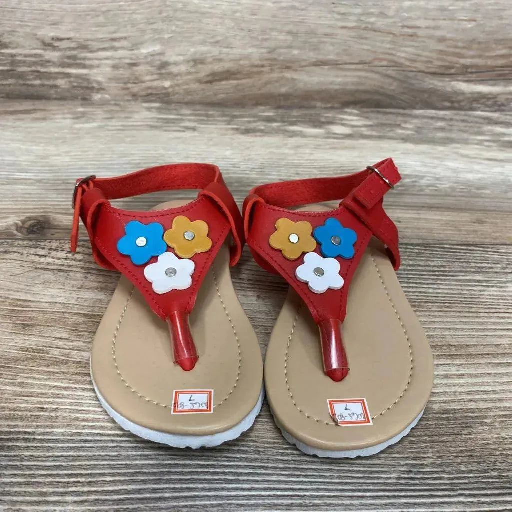 Flower Strap Sandal sz 7c - Me 'n Mommy To Be
