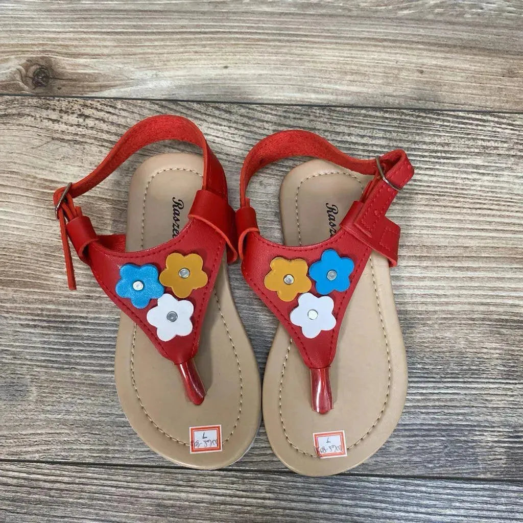 Flower Strap Sandal sz 7c - Me 'n Mommy To Be