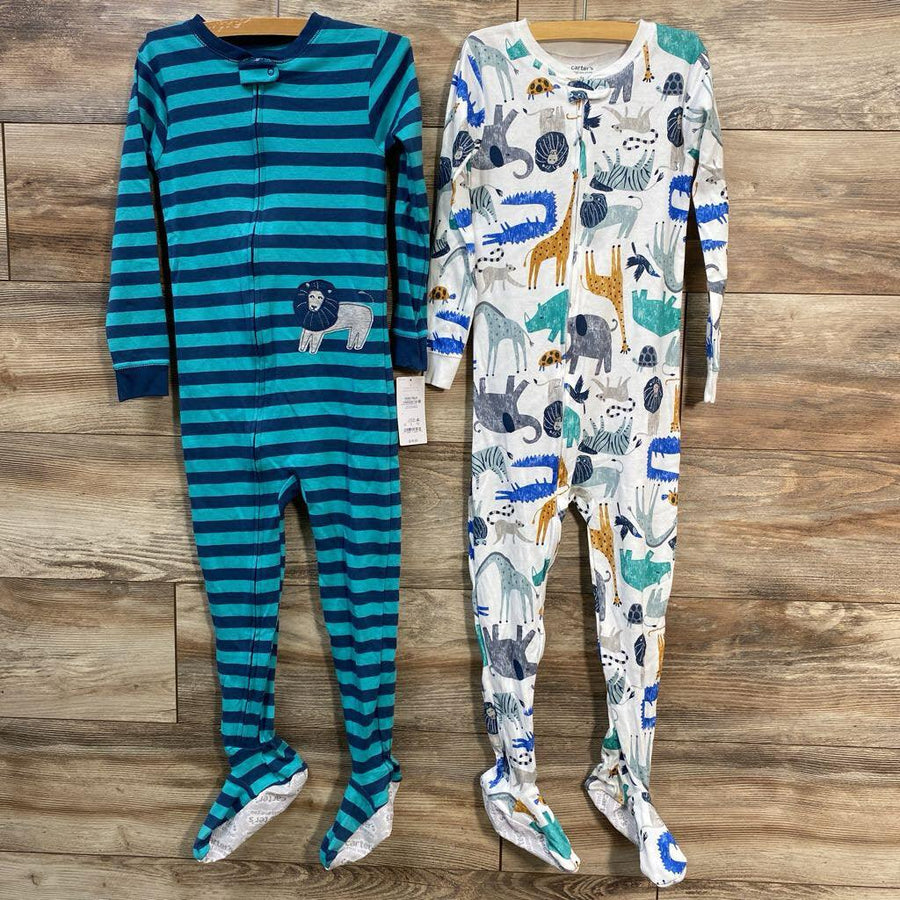 NEW Just One You 2pk Animal Print Sleepers sz 5T - Me 'n Mommy To Be