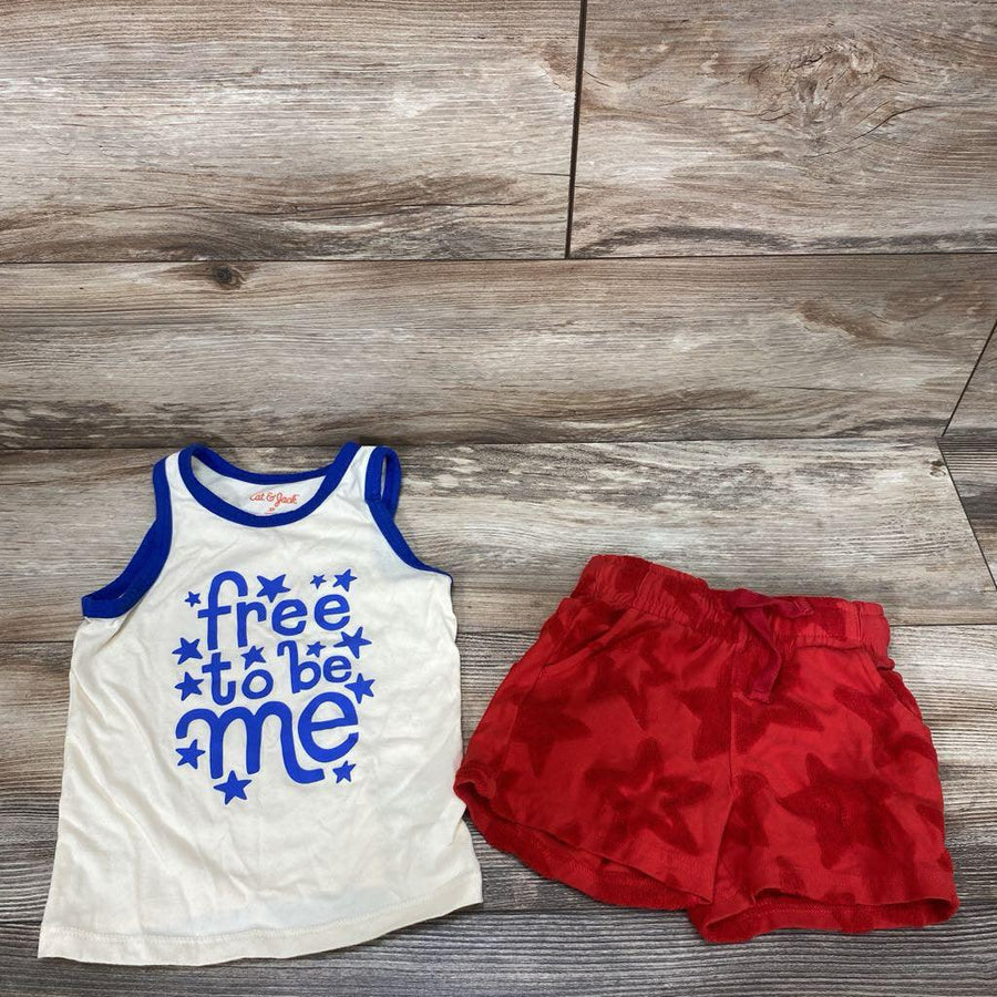 Cat & Jack 2pc Free Tank Top & Shorts sz 3T - Me 'n Mommy To Be