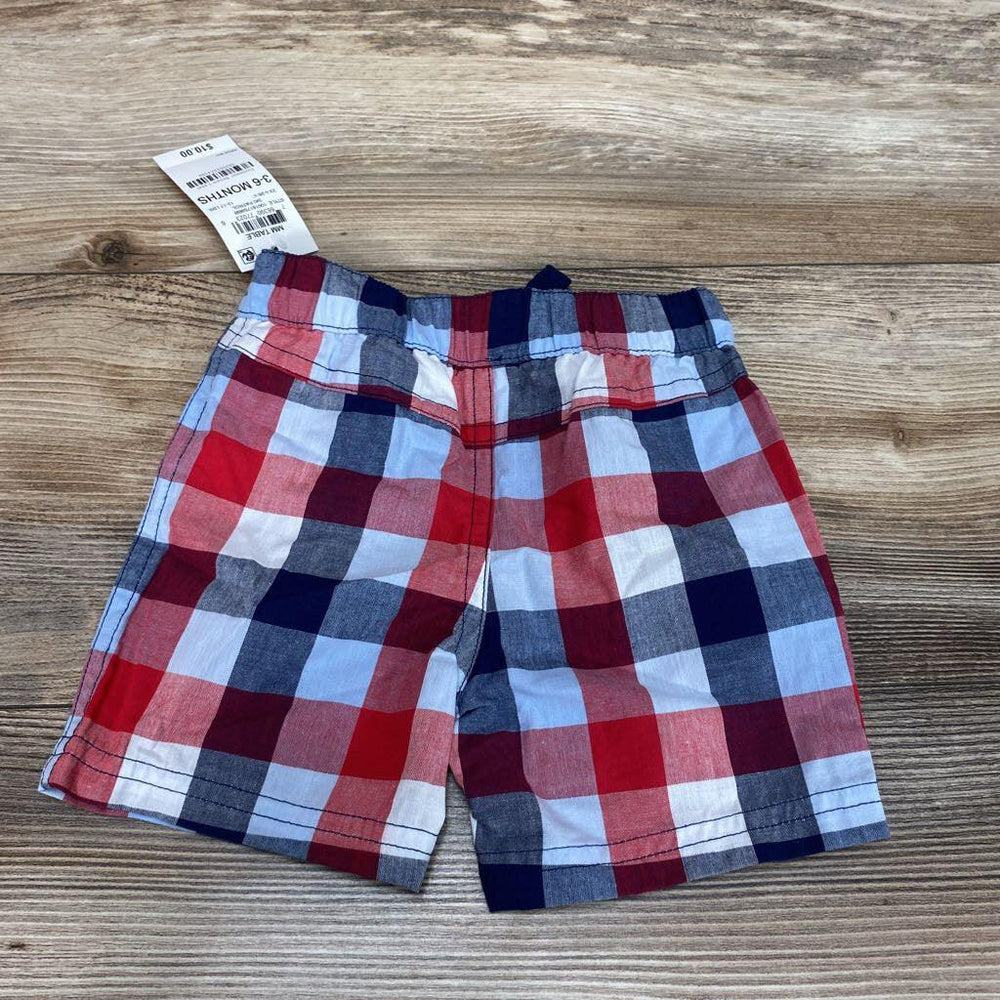 NEW First Impressions Plaid Shorts sz 3-6m - Me 'n Mommy To Be