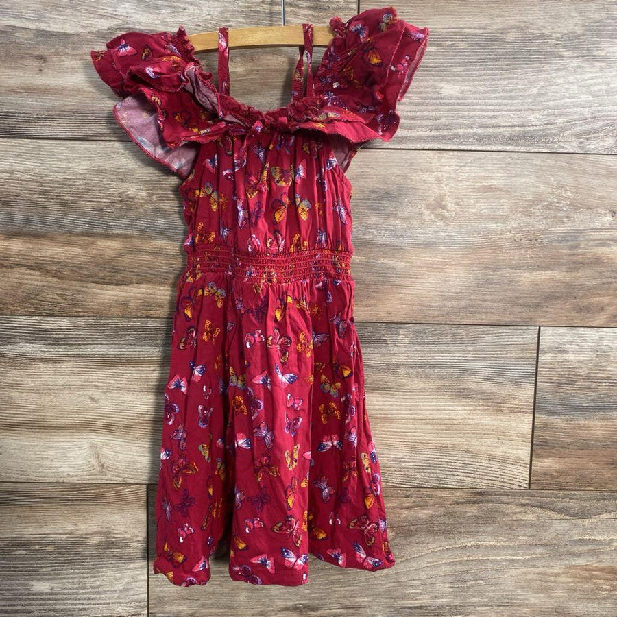 Lemon Kiss Butterfly Cold Shoulder Dress sz 4T - Me 'n Mommy To Be