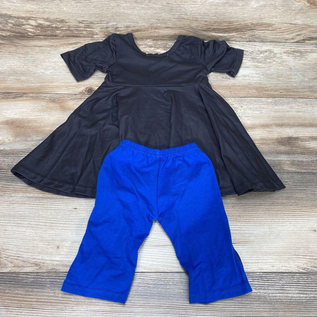 Sunflower Babies Thin Blue Line Love Dress & Legging Set sz 12m - Me 'n Mommy To Be
