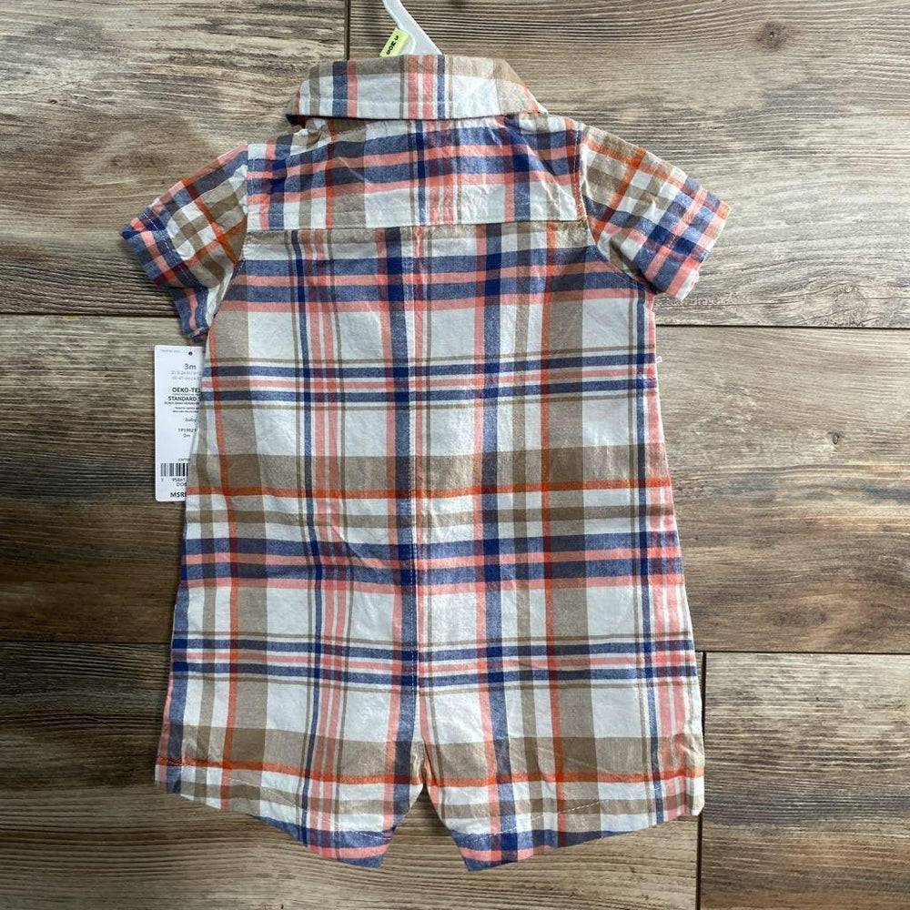 NEW Carter's Plaid Shortie Romper sz 3M - Me 'n Mommy To Be