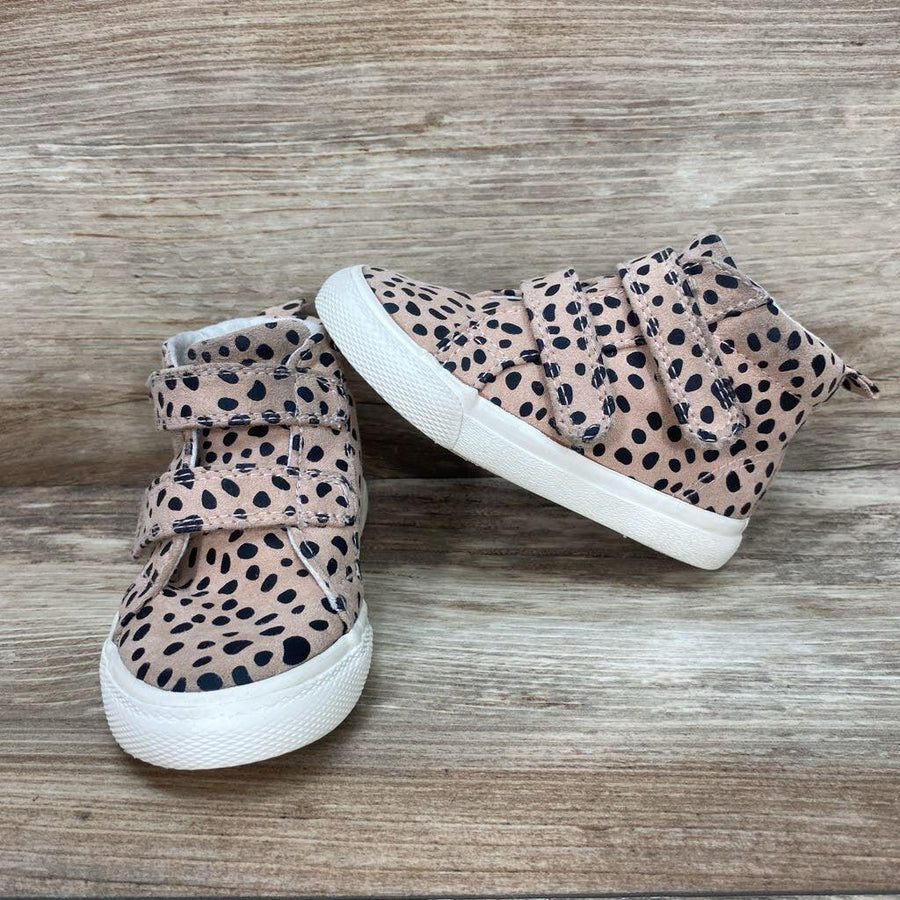 Cat & Jack High Top Leopard Sneakers sz 5c - Me 'n Mommy To Be