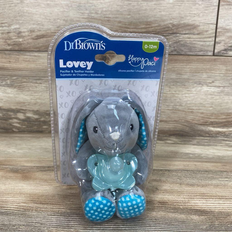 NEW Dr. Brown's Lovey Pacifier and Teether Holder Bunny - Me 'n Mommy To Be