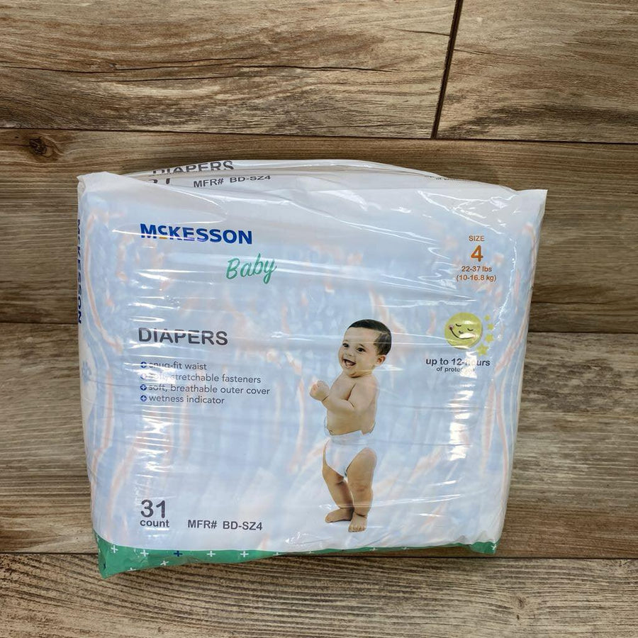 NEW McKesson Disposable Baby Diapers Moderate Absorbency 31ct. - Me 'n Mommy To Be