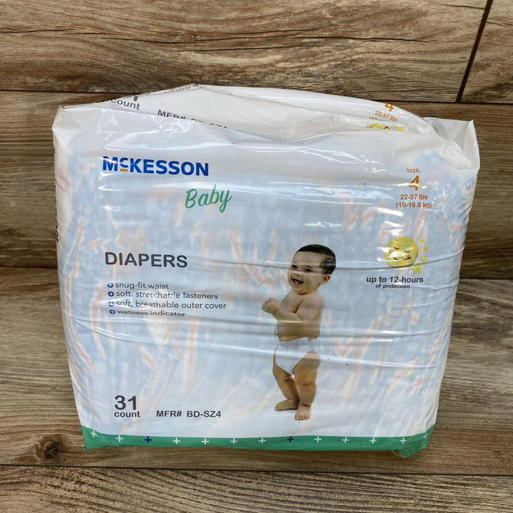 NEW McKesson Disposable Baby Diapers Moderate Absorbency 31ct. - Me 'n Mommy To Be