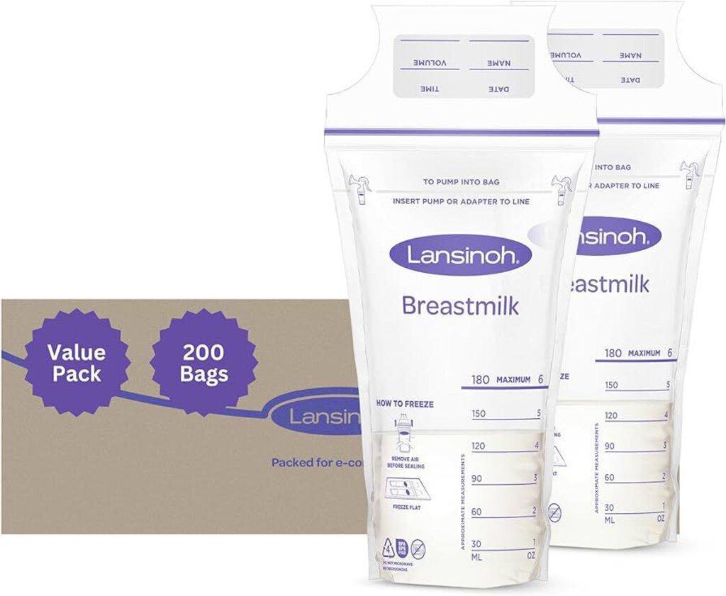 NEW Lansinoh 200ct Breastmilk Storage Bags - Me 'n Mommy To Be