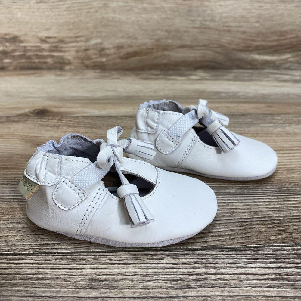 Robeez Meghan White Soft Sole Shoes sz 0-6m - Me 'n Mommy To Be