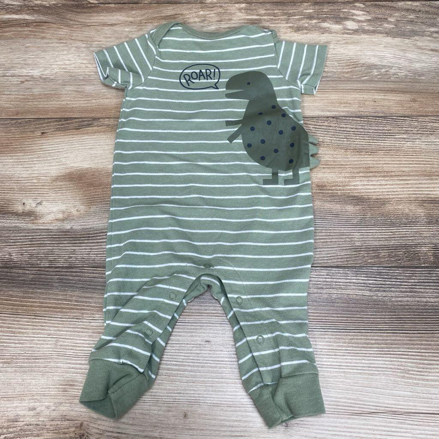 Cat & Jack Striped Dino Romper sz 0-3m - Me 'n Mommy To Be