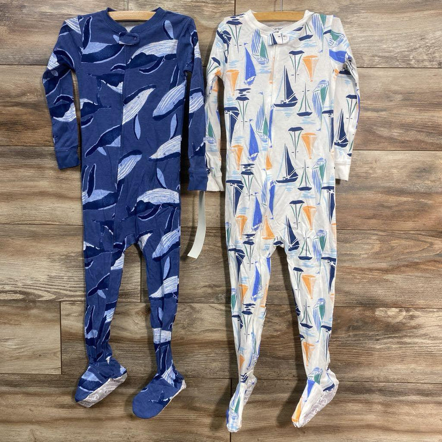 NEW Just One You 2Pk Whale Sleepers sz 4T - Me 'n Mommy To Be