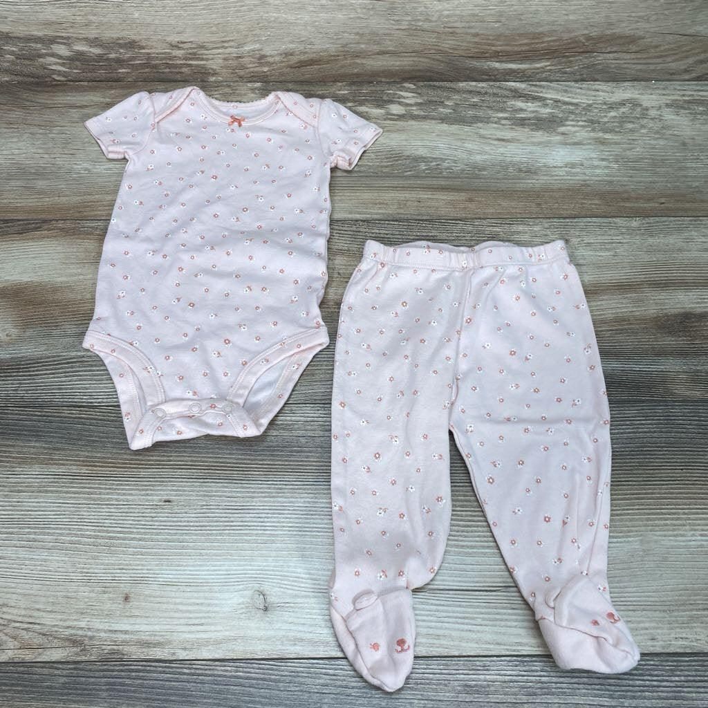 Carter's 2pc Floral Bodysuit & Pants sz 6M - Me 'n Mommy To Be