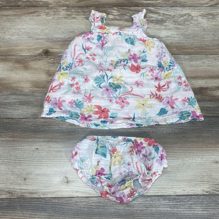 Angel Dear 2pc Muslin Floral Dress & Bloomers sz 6-12m - Me 'n Mommy To Be