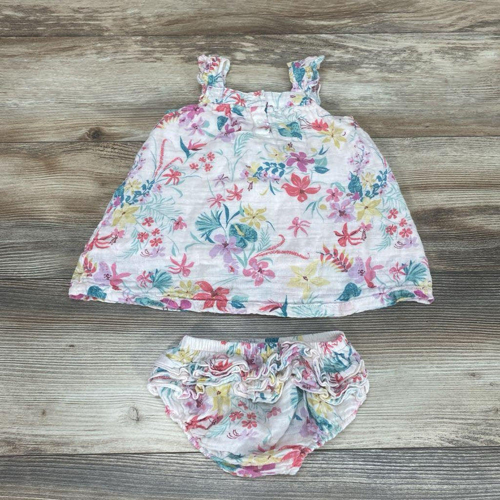 Angel Dear 2pc Muslin Floral Dress & Bloomers sz 6-12m - Me 'n Mommy To Be