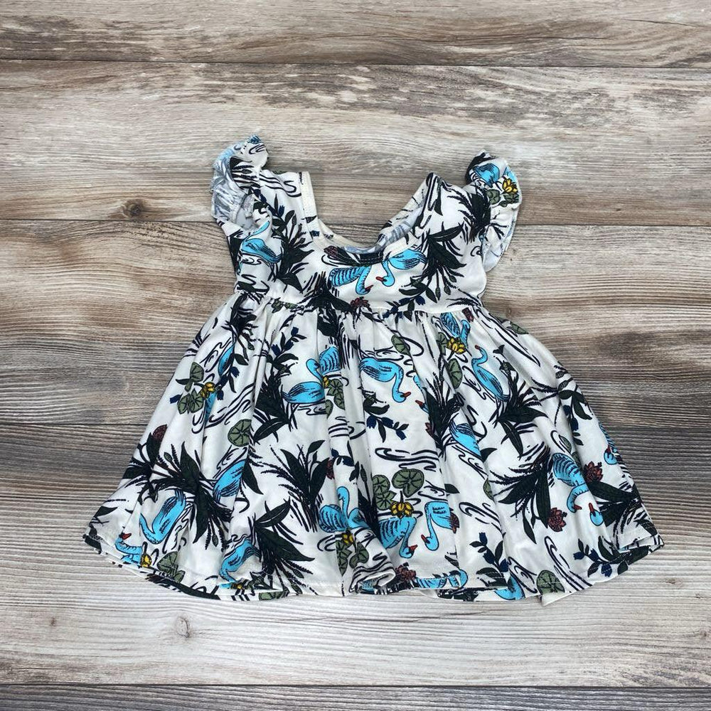 Dot Dot Smile Swans Dress sz 6-12m - Me 'n Mommy To Be