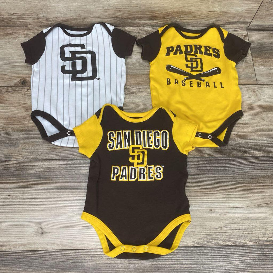 Genuine Merchandise 3Pk Padres Baseball Bodysuits sz 3-6m - Me 'n Mommy To Be