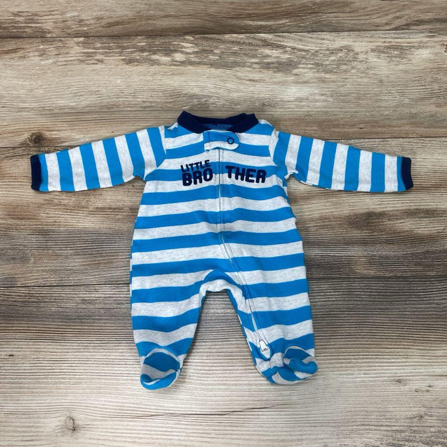 Child Of Mine Striped Little Brother Sleeper sz PREEMIE - Me 'n Mommy To Be