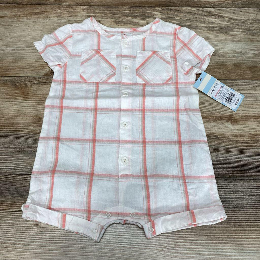 NEW Cat & Jack Plaid Shortie Romper sz 6-9m - Me 'n Mommy To Be