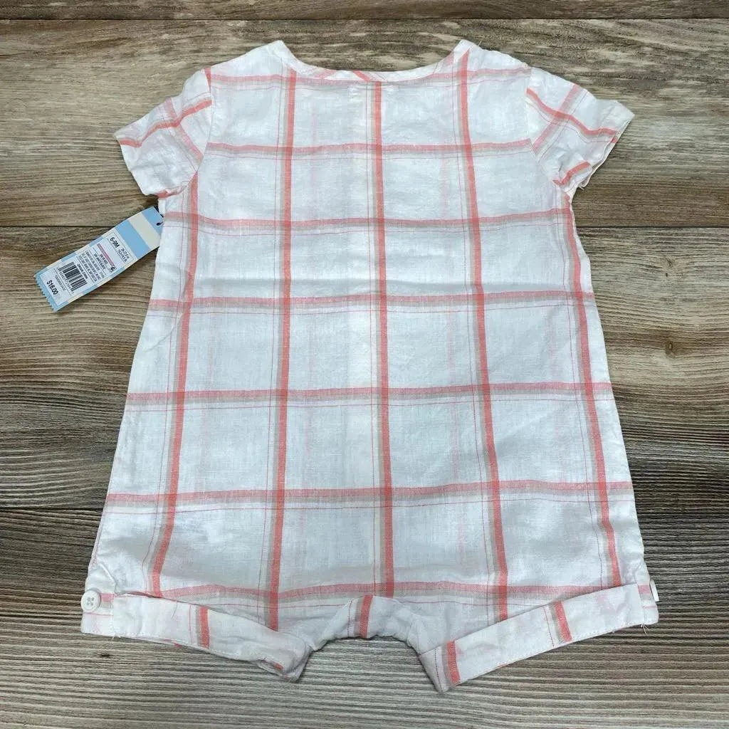 NEW Cat & Jack Plaid Shortie Romper sz 6-9m - Me 'n Mommy To Be