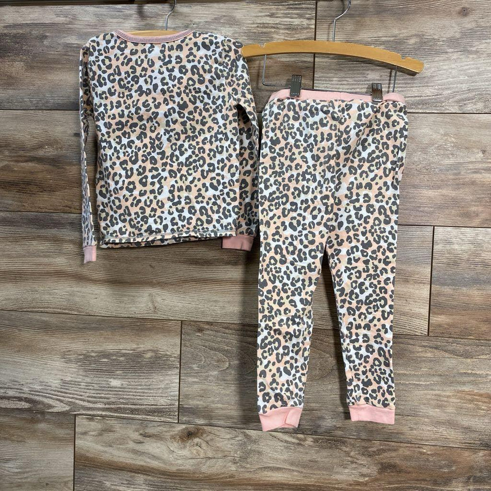Mudpie 2pc Leopard Print Henley Pajama Set sz 5T - Me 'n Mommy To Be