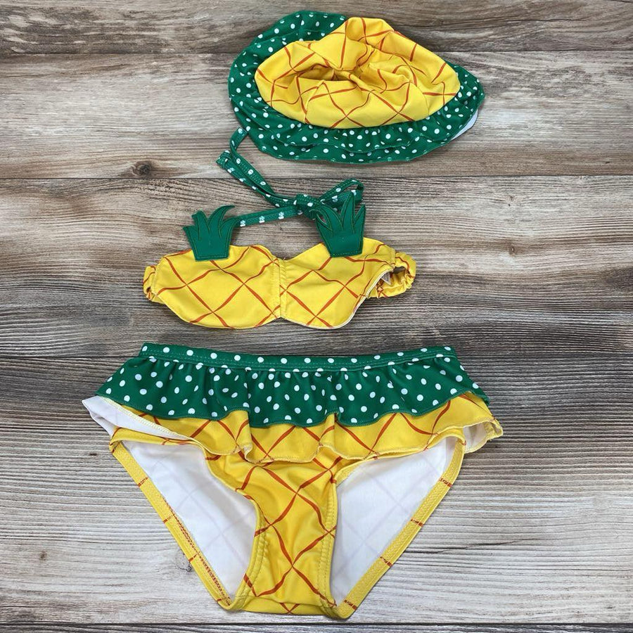 3pc Pineapple Swimsuit Set sz 3T - Me 'n Mommy To Be