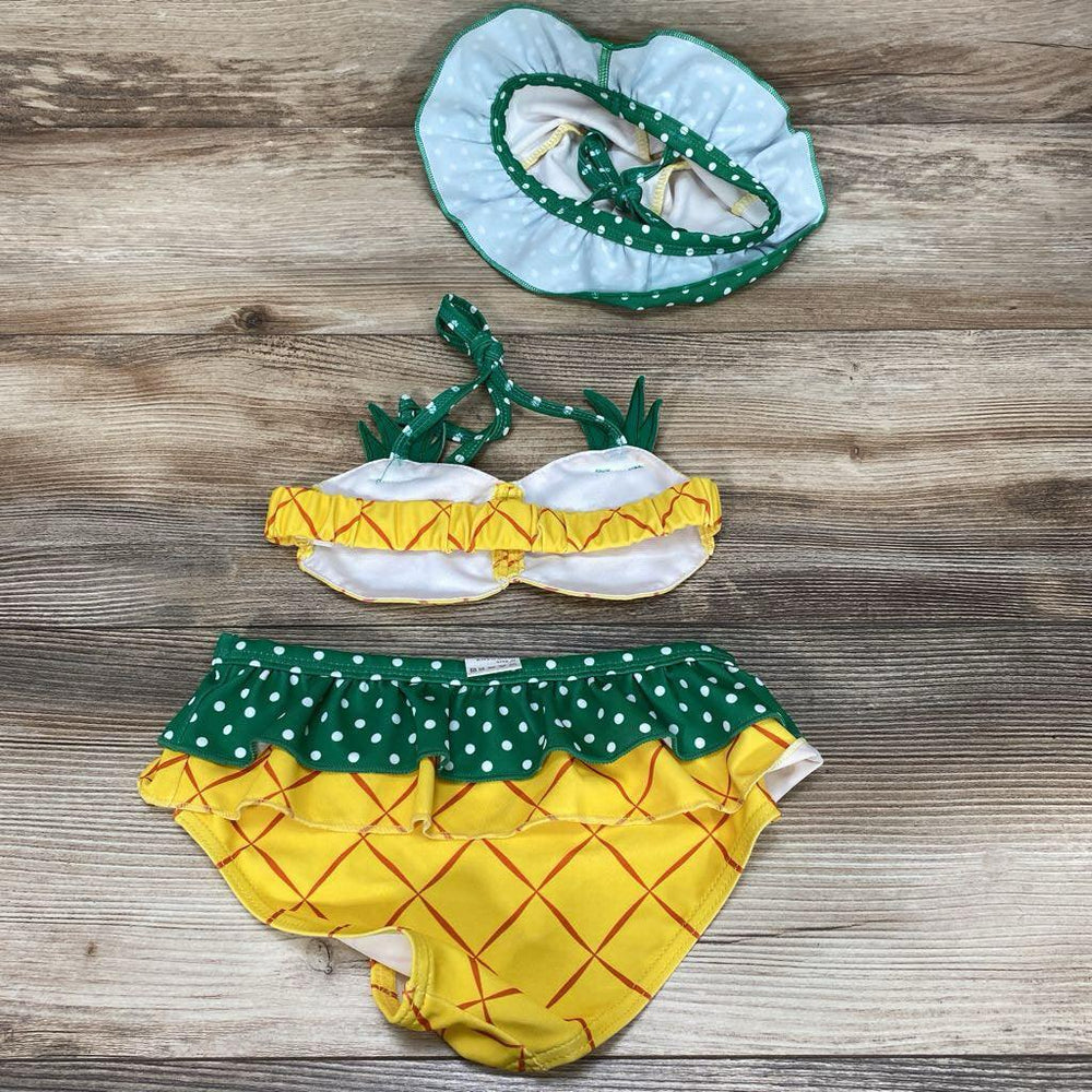3pc Pineapple Swimsuit Set sz 3T - Me 'n Mommy To Be