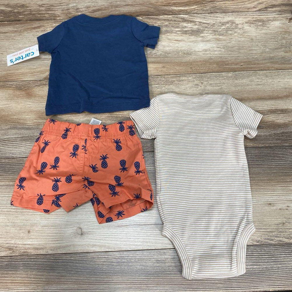 NEW Just One You 3pc Sun And Smiles Short Set sz 3m - Me 'n Mommy To Be