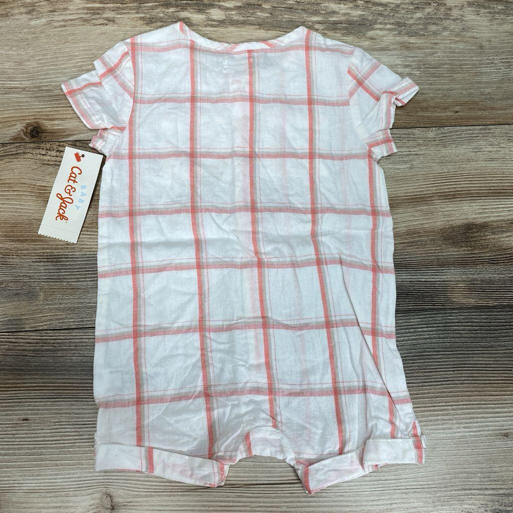 NEW Cat & Jack Plaid Shortie Romper sz 12m - Me 'n Mommy To Be