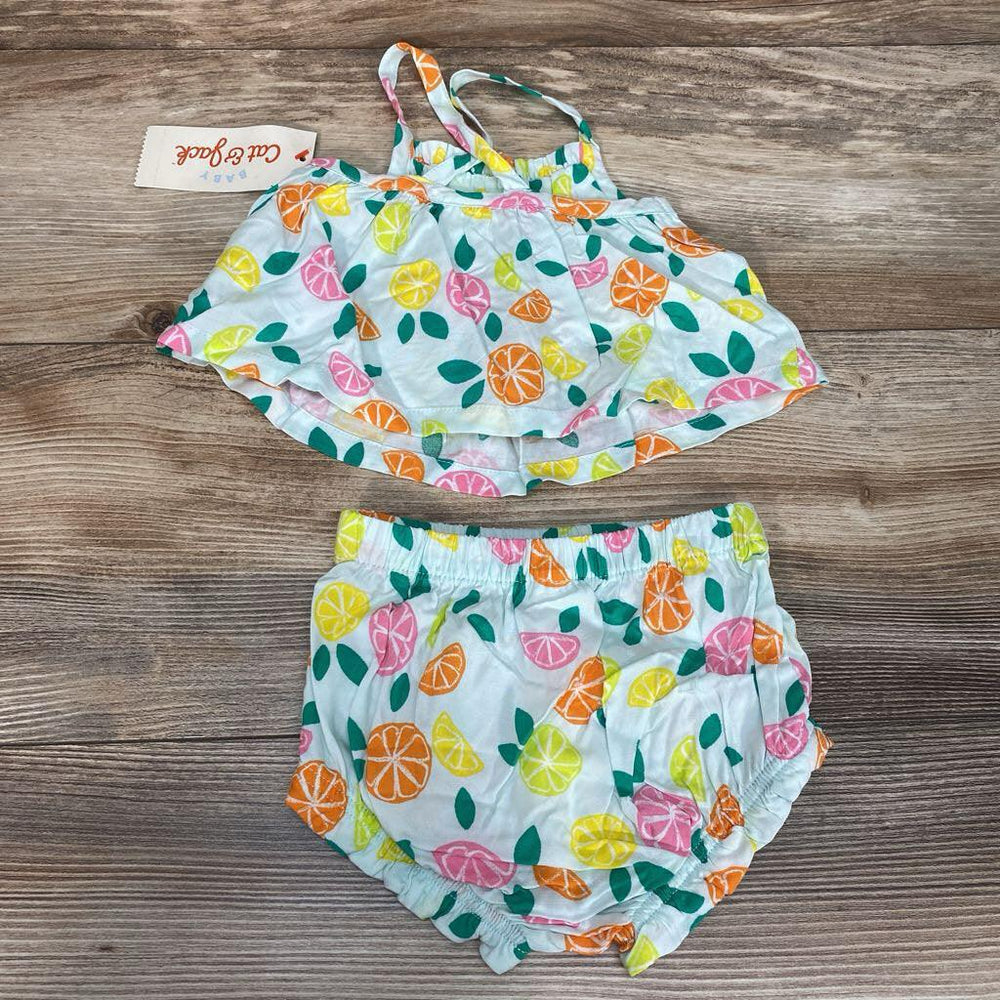 NEW Cat & Jack 2pc Citrus Top & Bloomers sz 0-3m - Me 'n Mommy To Be