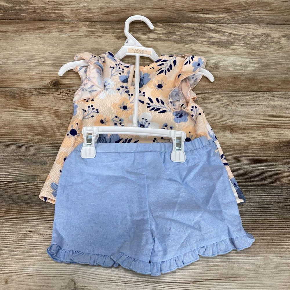 NEW Madison Layne 2pc Floral Shirt & Shorts sz 12m - Me 'n Mommy To Be