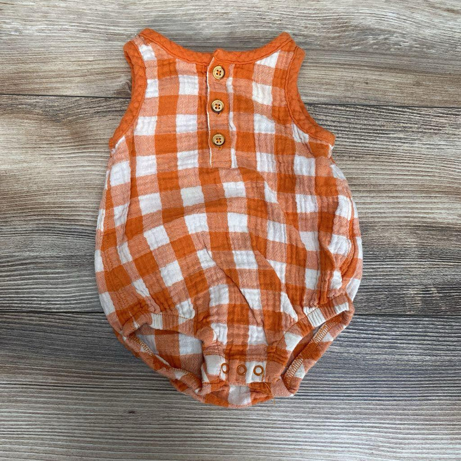 Cat & Jack Gingham Bubble Romper sz 0-3m - Me 'n Mommy To Be