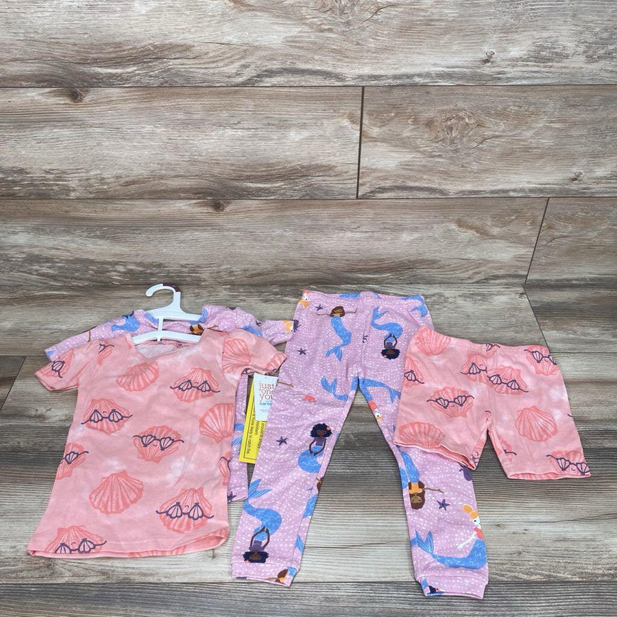 NEW Just One You 4pc Mermaid Pajama Set sz 3T - Me 'n Mommy To Be