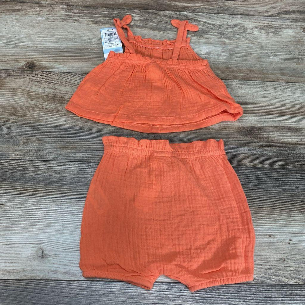 Cat & Jack NEW 2pc Muslin Top & Shorts sz 6-9m - Me 'n Mommy To Be