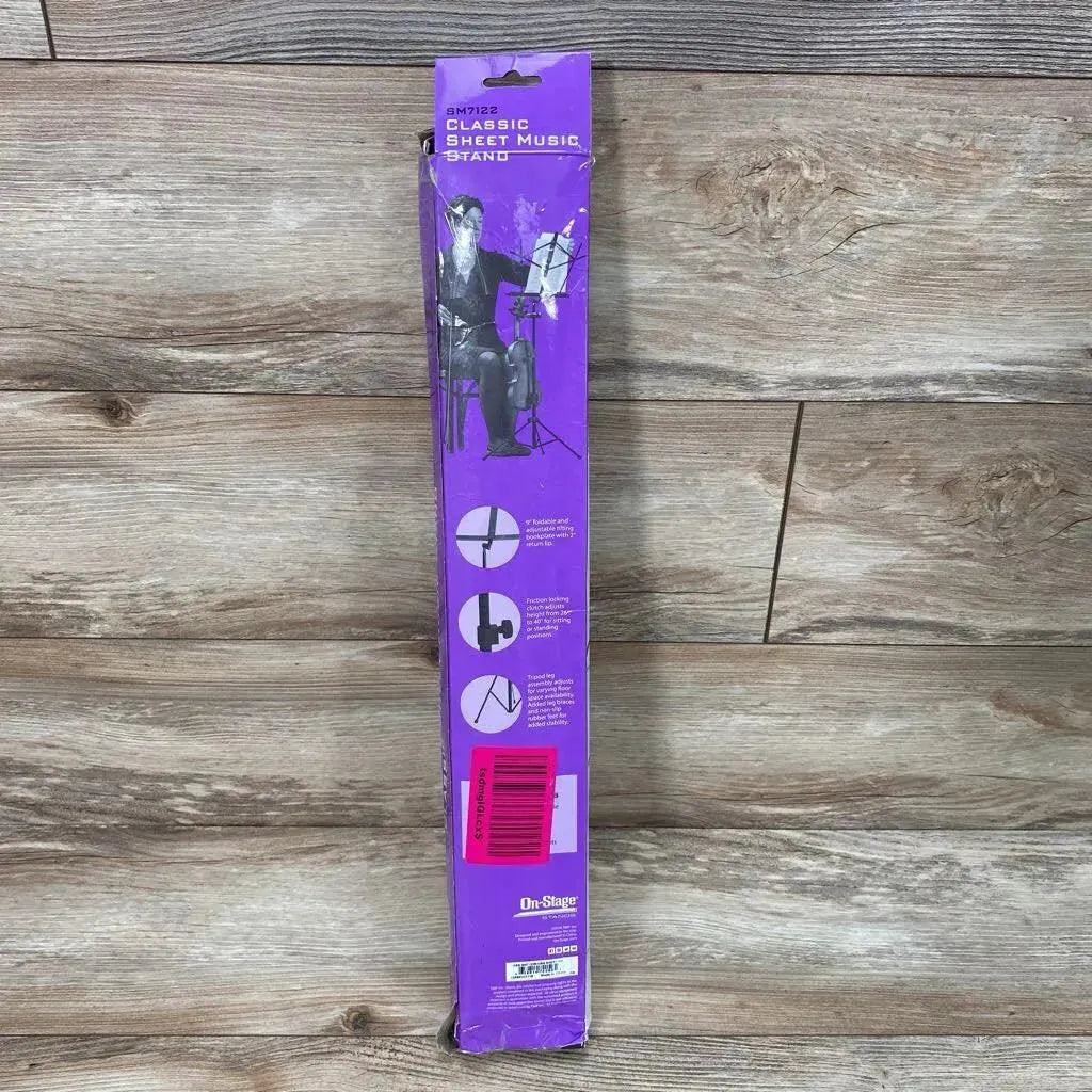 NEW On Stage Stands Compact Folding Sheet Music Stand - Me 'n Mommy To Be
