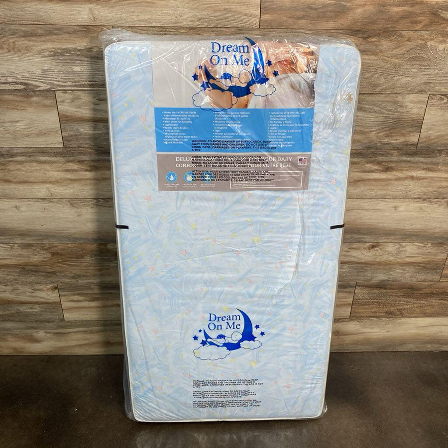 NEW Dream On Me Twinkle Star Crib & Toddler 117 Coil Innerspring Mattress - Me 'n Mommy To Be