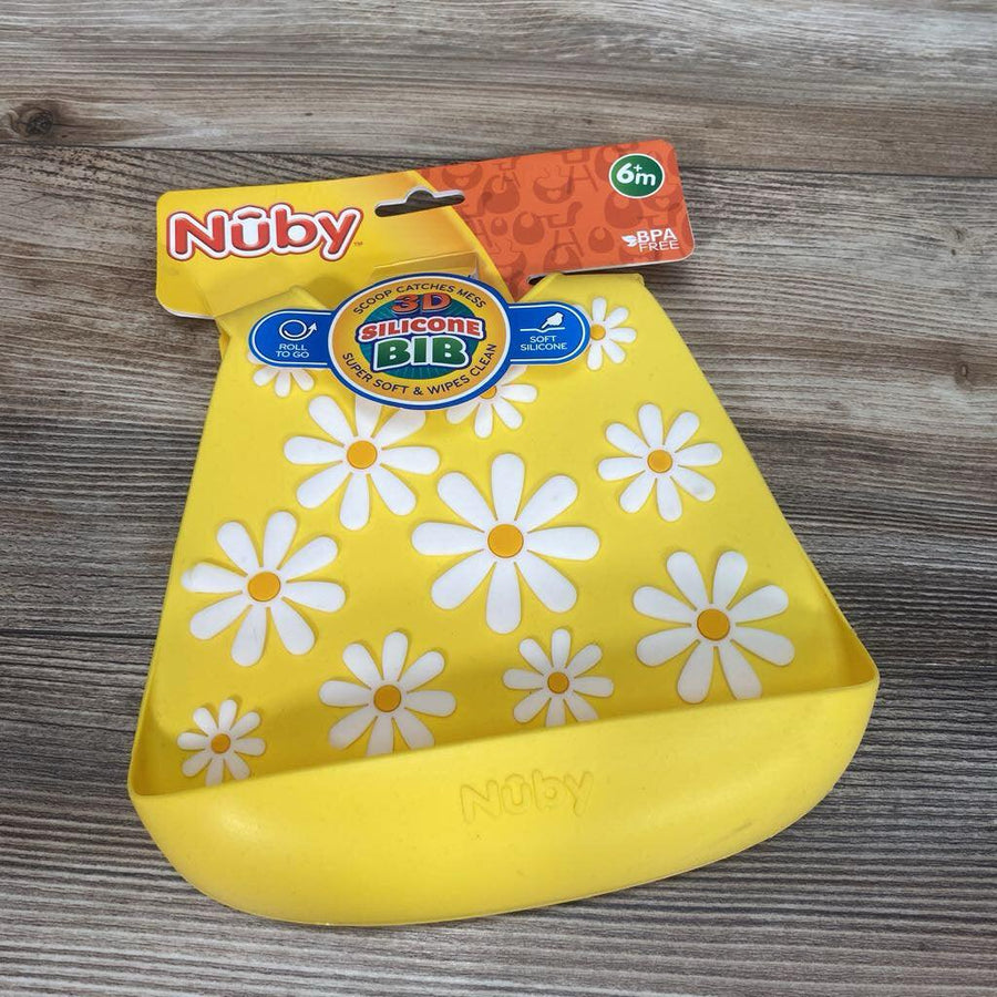 NEW Nuby 3D Silicone Bib 6m+ - Me 'n Mommy To Be