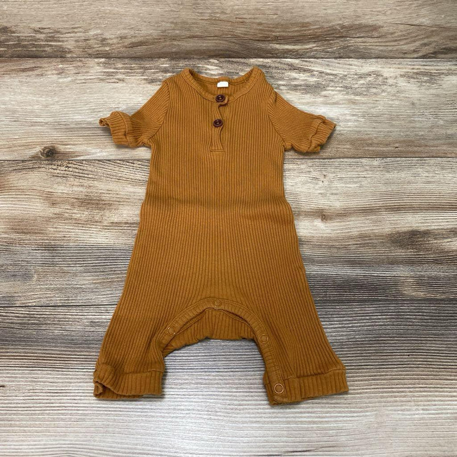 Ribbed Henley Romper sz 12-18m - Me 'n Mommy To Be