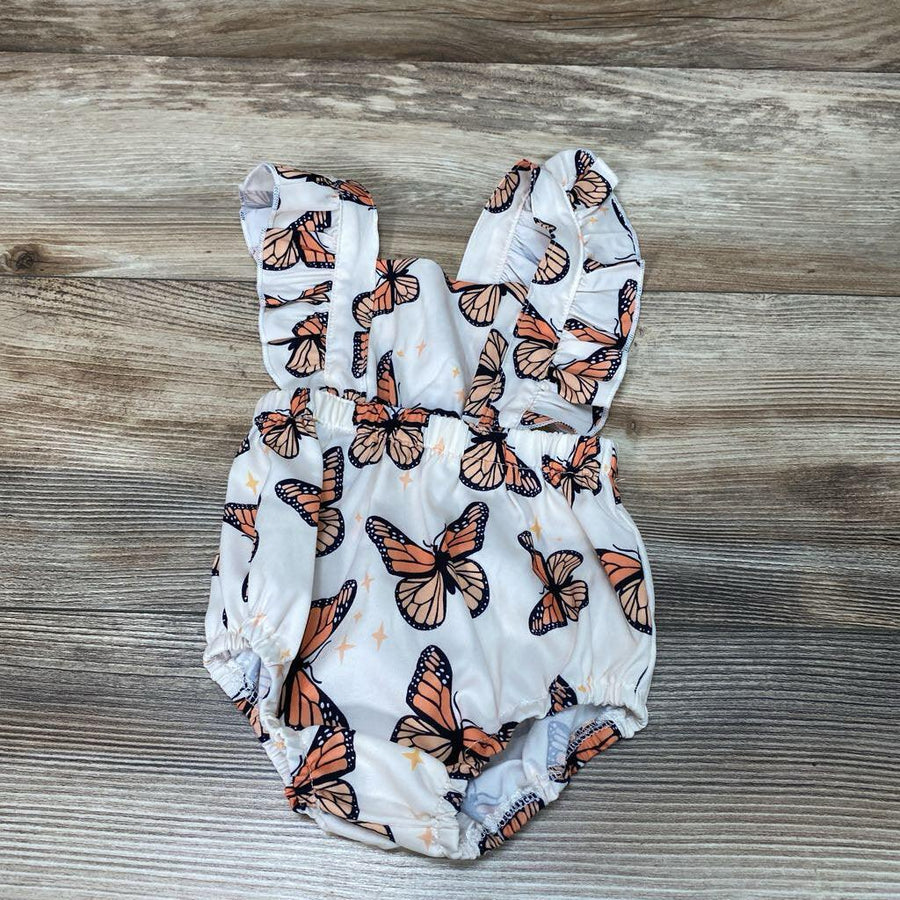 Butterfly Print Romper sz 3-6m - Me 'n Mommy To Be