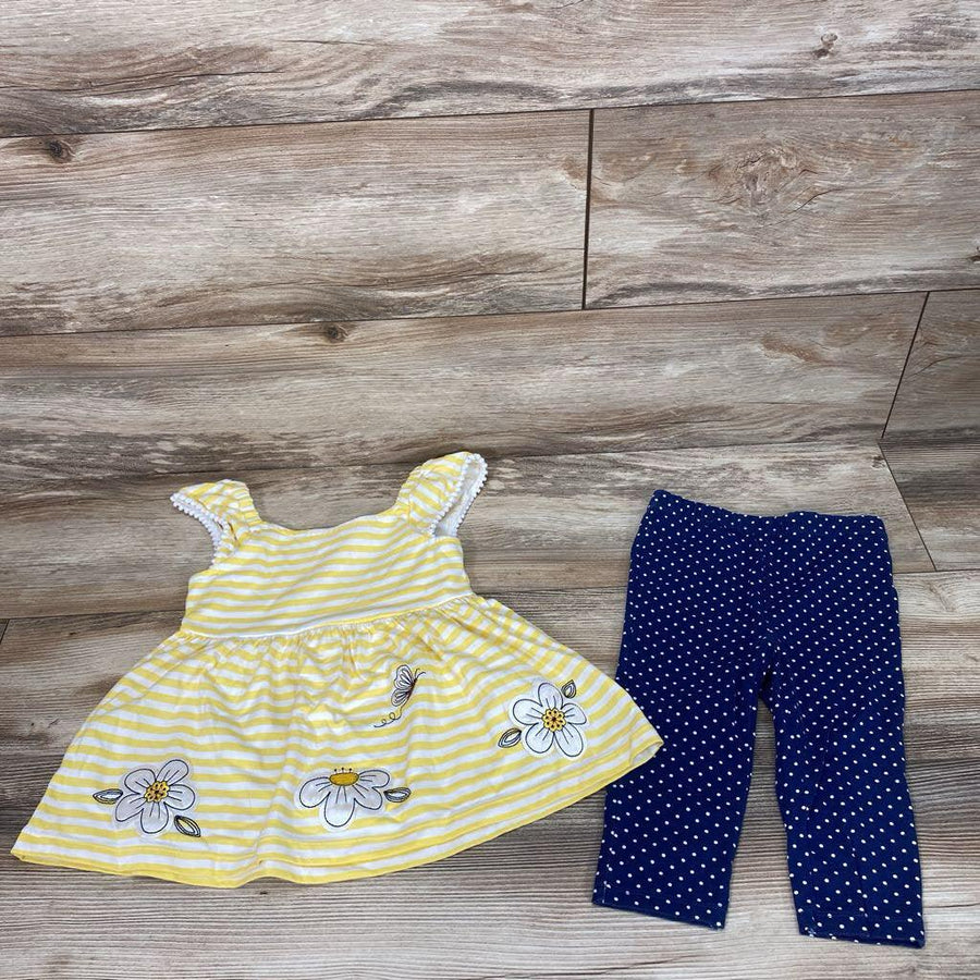 Kids Headquarters 2pc Striped Top & Leggings sz 4T - Me 'n Mommy To Be
