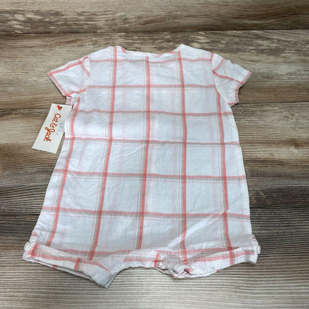 NEW Cat & Jack Plaid Shortie Romper sz 6-9m - Me 'n Mommy To Be