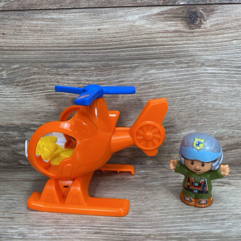 Fisher Price Little People Helicopter & Pilot - Me 'n Mommy To Be