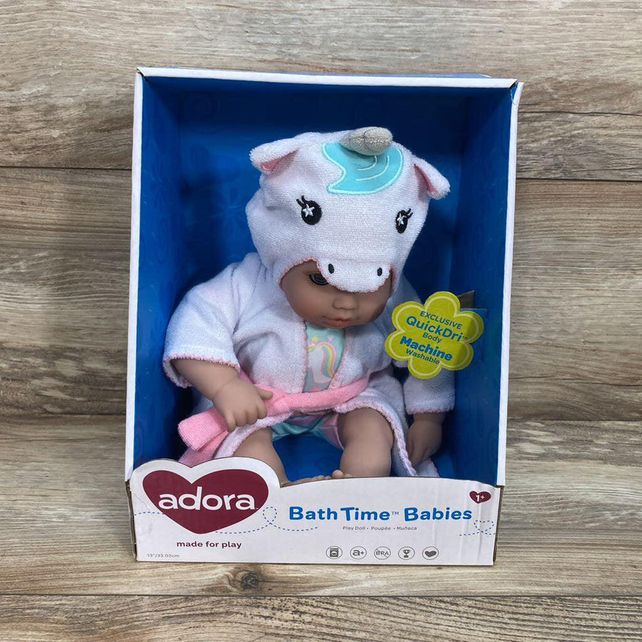 Adora Baby Bath Toy Unicorn, 13 inch Bath Time Doll with QuickDri Body - Me 'n Mommy To Be