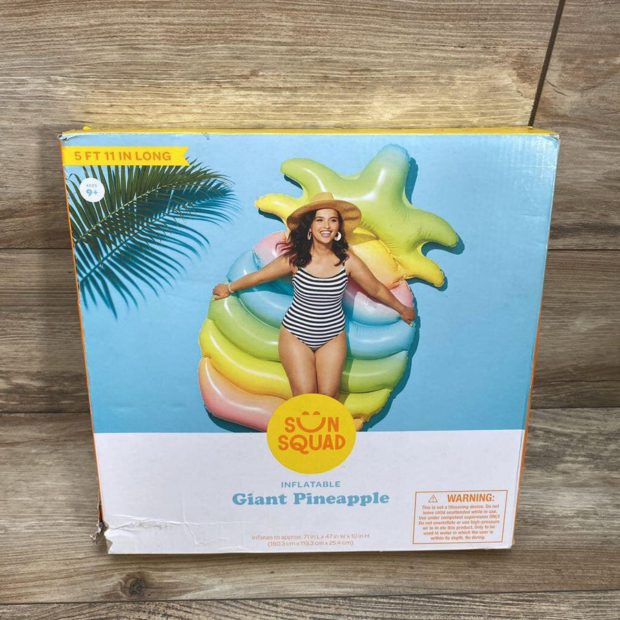NEW Sun Squad Ombre Pineapple Pool Float - Me 'n Mommy To Be
