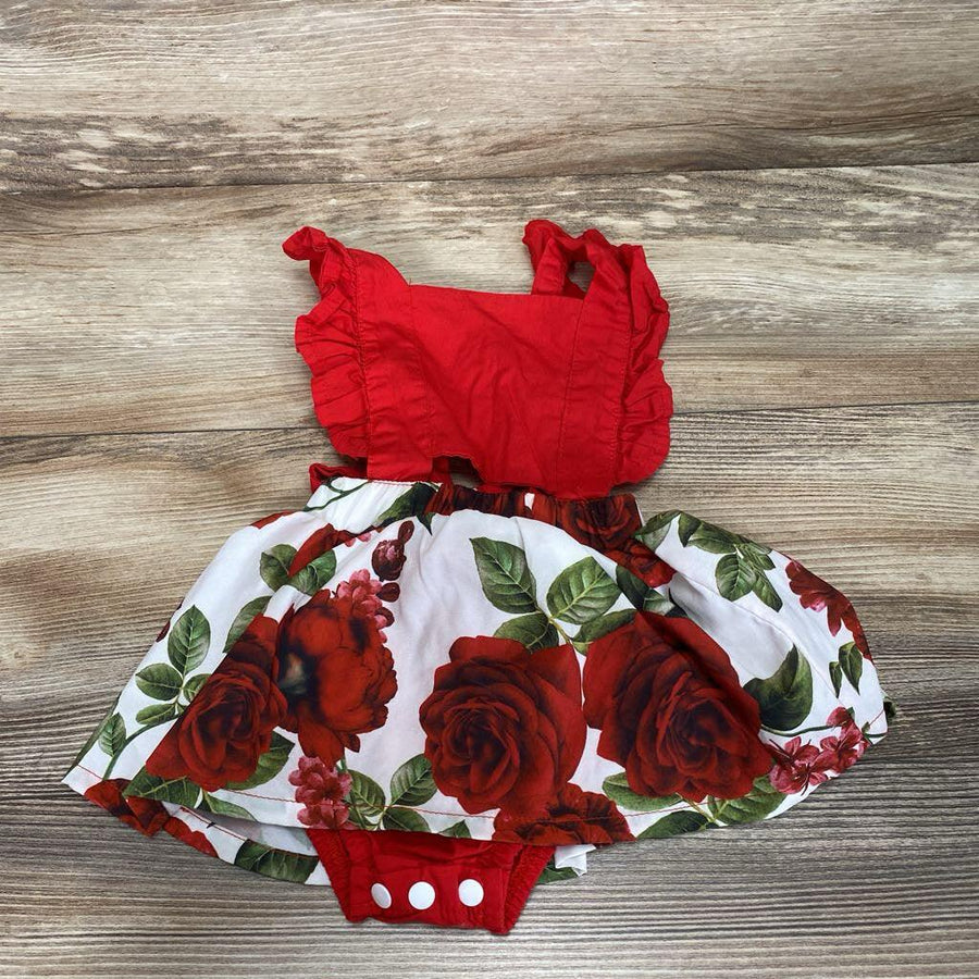 Ruffle Floral Romper sz 3-6m - Me 'n Mommy To Be